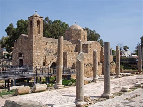 The Historic Church Of Ayia Kyriaki Chrysopolitissa In Paphos Cyprus