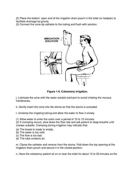 Care Of Colostomy Irrigation