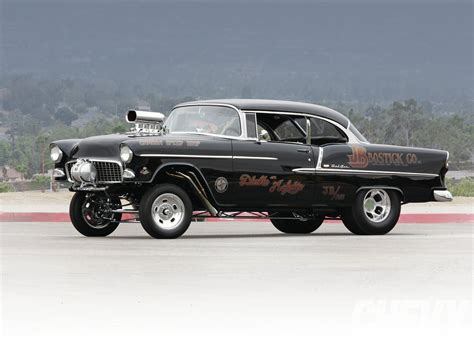 1955, Chevrolet, Bel, Air, Hardtop, Gasser, Drag, Dragster, Street, Hot ...