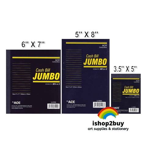 Cash Bill Jumbo 10 Books Pack Buku Bil Jumbo Bill Book 2 Ply X 80