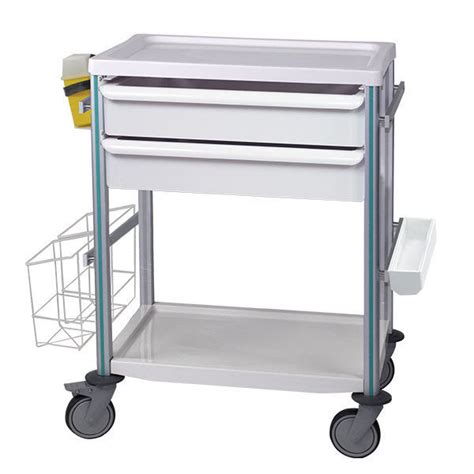 Hospital Trolley PRATICIMA Equipment Dressing Anodized Aluminum