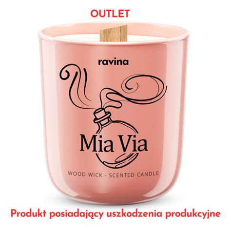 OUTLET z inspiracji Mia Via Sojowa Świeca zapachowa w szkle