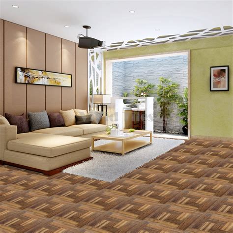 Floor Tiles Peel And Stick Real Wood Tiles Stick On Bedroom Living Room ...