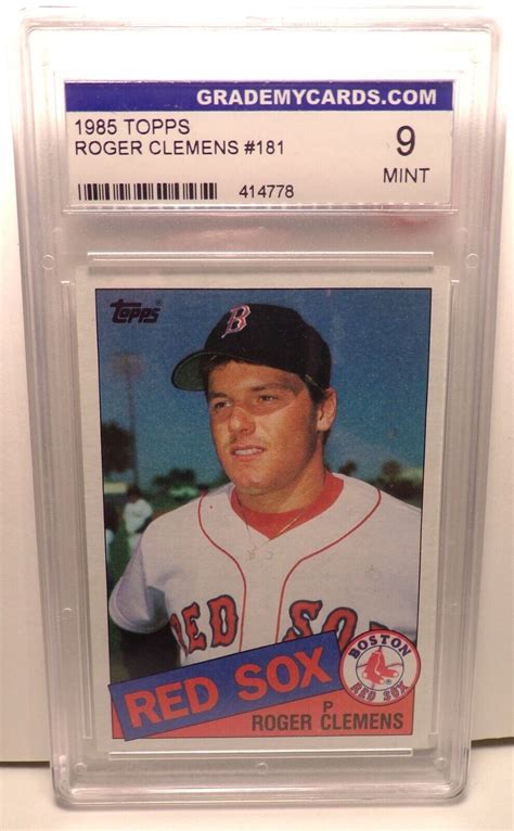 Topps Rookie Roger Clemens Mint Rc Boston Red Sox Ebay