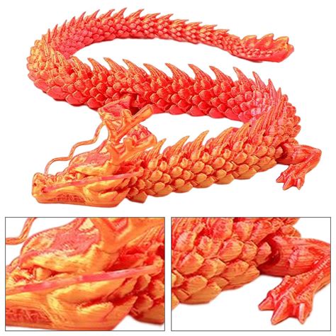 D Printed Dragon Realistic Articulated Dragon With Poseable Joints