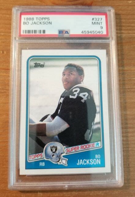 Topps Football Bo Jackson Rookie Psa Los Angeles