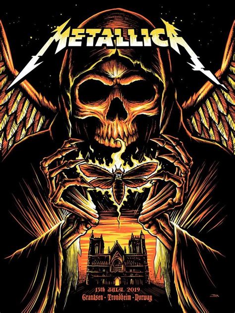 Metallica Glow in the Dark poster | Metallica art, Heavy metal art ...