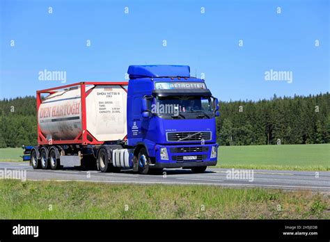 Blue Volvo FH Truck Transports Den Hartogh Global Logistics Singamas