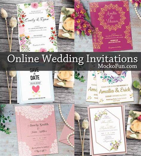 Free Online Wedding Invitation Mockofun