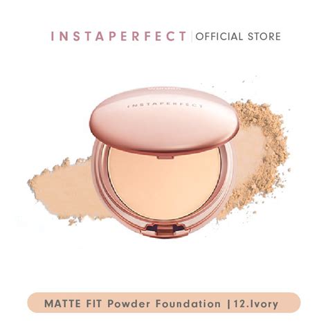 Jual Wardah Instaperfect Matte Fit Powder Foundation Ivory G