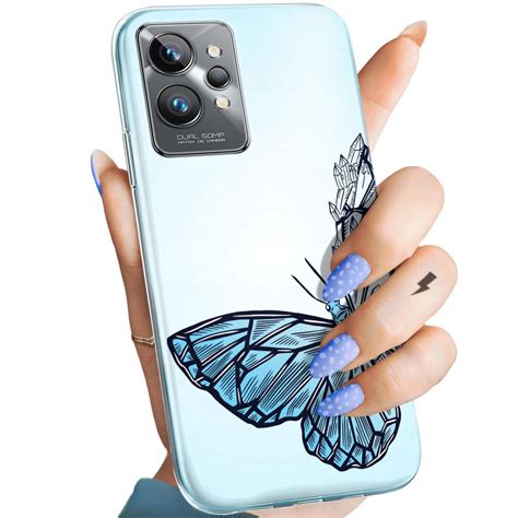 Etui Do Realme Gt Pro Wzory Motyle Butterfly Barwne Obudowa Pokrowiec