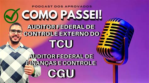 Aprovado Tcu Auditor Federal De Controle Externo Um Dos Concursos