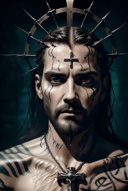 Premium Ai Image Modern Jesus Christ In Hyper Realistic Style With