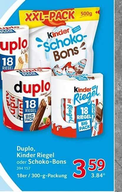 Duplo Kinder Riegel Oder Schoko Bons Angebot Bei Selgros Prospekte De