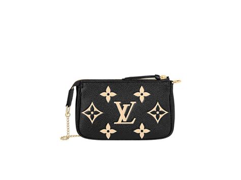 Sasom กระเป๋า Louis Vuitton Mini Pochette Accessoires In Monogram Grained Cowhide Leather With