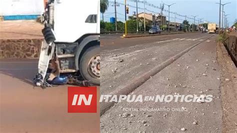 TRÁGICO ACCIDENTE EN RUTA PY 6 MUERE ACOMPAÑANTE DE MOTOCICLETA