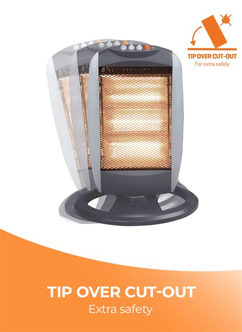 W Oscillating Halogen Heater