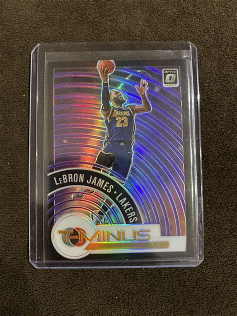 Lebron James Panini Donruss Optic T Minus Prizm Holo Ebay