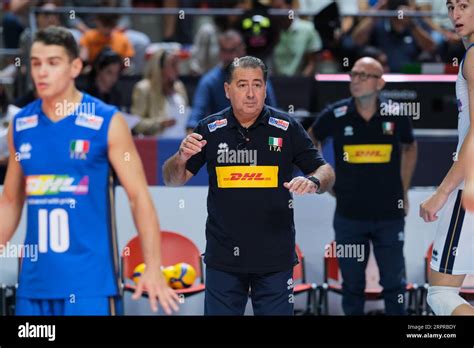 Ferdinando De Giorgi The Head Coach Of Italy Seen During The Final