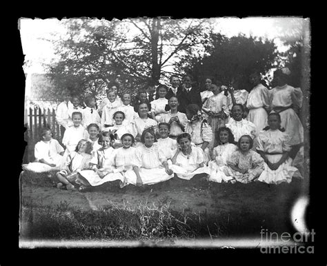 School Portrait of Victorian-era Children Photograph by Craig McCausland - Pixels