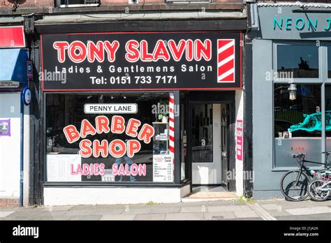 Penny lane barber shop liverpool hi-res stock photography and images ...