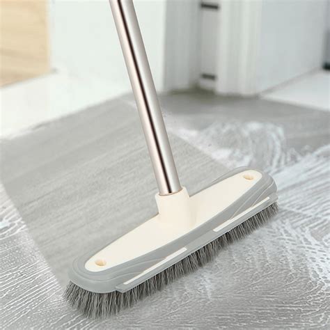 Multipurpose Floor Scrub Brush Stainless Metal Handle Scrubber With