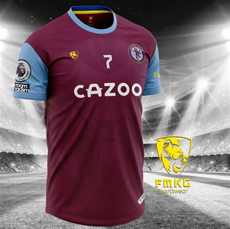 Aston Villa Home Kit New Logo