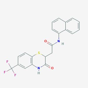 N Naphthalen 1 Yl 2 3 Oxo 6 Trifluoromethyl 3 4 Dihydro 2H 1 4