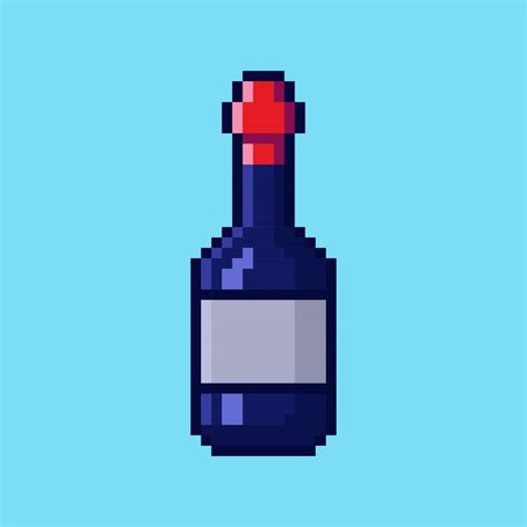 Pixel Art Wine Bottle Game Asset Design 50084133 Vector Art At Vecteezy