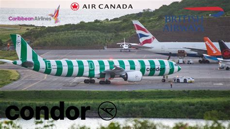 Air Canada B M Condor A British Airways B Caribbean Airlines