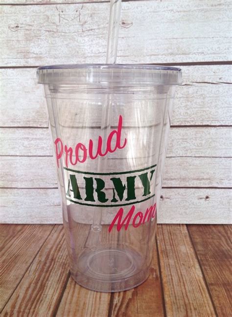 Proud Army Mom Tumbler Proud Army Wife By Sandykscustomdesigns