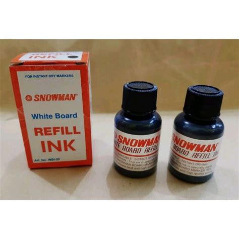 Jual Isi Ulang Spidol Non Permanen Snowman White Board Refill Ink