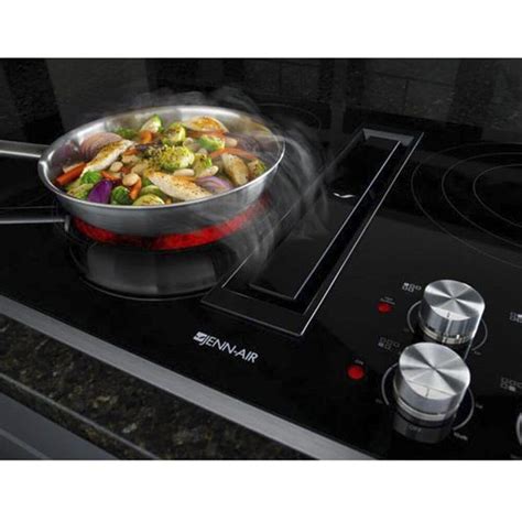 Jenn-Air 36" JX3 Electric Downdraft Cooktop in Black | Nebraska Furniture Mart