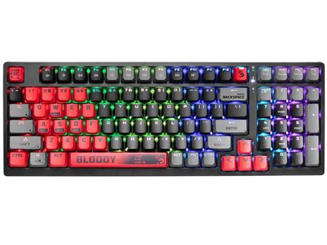 A4TECH Bloody S98 Sports Mechanikus BLMS Red Switch RGB világítás