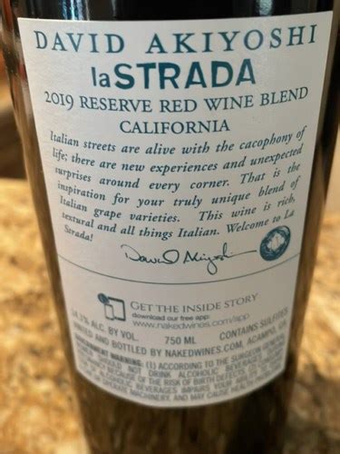 Akiyoshi La Strada Reserve Red Blend Vivino Us