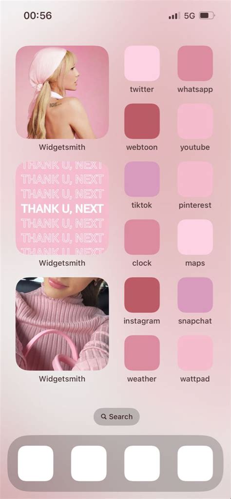 Ariana Grande Pink Homescreen Idea Nel