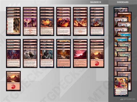 Pioneer Red Deck Wins Deck By Percussion Mike MTG DECKS