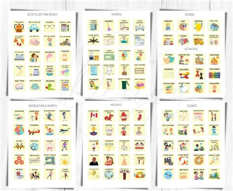 Daily Routine Cards, Visual Schedule, Printable Daily Routine Charts ...