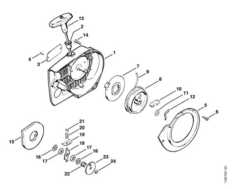 Stihl Chainsaw Av Rewind Starter Lawn Turfcare Machinery Parts