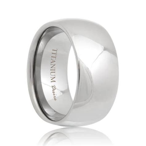 Jupiter Domed Durable Titanium Wedding Band (4mm - 10mm)