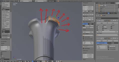 Extrude Region Along Face Normals Modeling Blender Artists Community