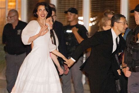 Margaret Qualley Jack Antonoff Head To Wedding After Party