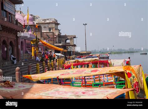 the krishna sacred town of mathura in india Stock Photo - Alamy