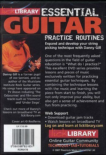 Lick Library Essential Guitar Practice Routines Von Danny Gill Noten Für Gitarre