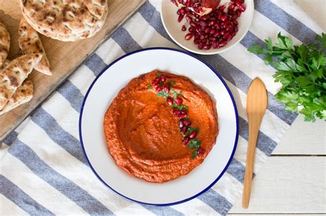 Muhammara Red Pepper And Walnut Dip Lazy Cat Kitchen