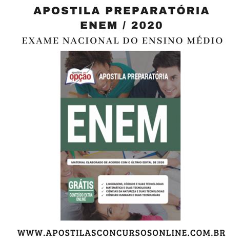 Apostila Preparatória para o Exame Nacional do Ensino Médio ENEM