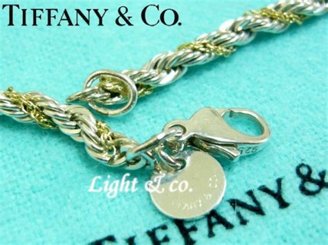 【light And Co】專櫃真品 Tiffany And Co 925 純銀 750 K金 18k 類威尼斯 鐵鍊 手鍊 附防塵袋