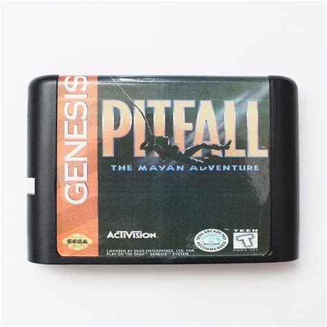 Samrad Pitfall The Mayan Adventure 16 Bit Md Game Card For