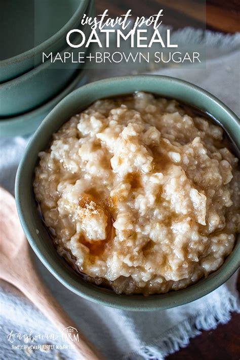 Maple And Brown Sugar Oatmeal • Longbourn Farm