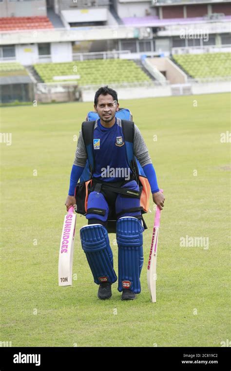 Dhaka, Bangladesh - July 19, 2020: Mushfiqur Rahim, undergo individual ...